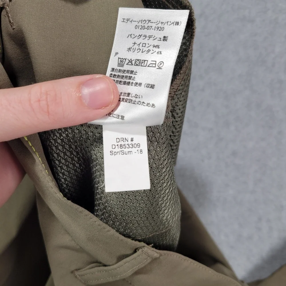Eddie Bauer Takeoff Chino Pants Mens 33x30 Brown‎ UPF 50+ DWR D3853309
